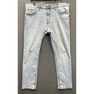 Goodfellow & Co Denim Jeans Slim Men's Size 40X32 Baby Blue Distressed